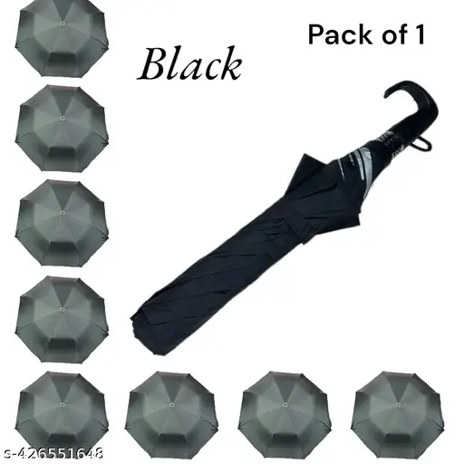 2 fold classic black umbrella for All Age Groups – Kids/Boys/Girls/Adults.