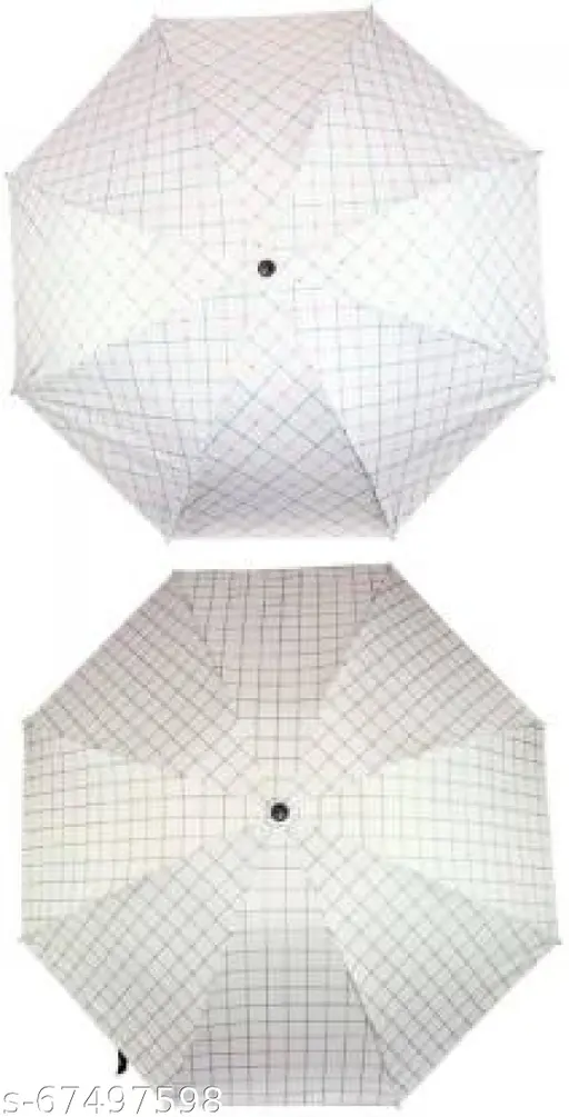 KEKEMI 3 Fold Manual Sun & Rain Umbrella for Men & Women (Pack of 2)