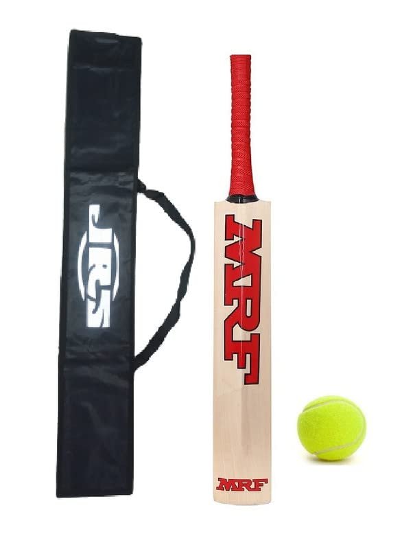 JRS S05 M Popular Willow Cricket Bat Size 6 (12-14 Year Year Old Kids) with Ball Pack of 1, Wood