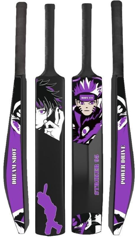 Bodyfit Heavy Duty Plastic Premium Cricket Bat for Men, Women & Children | Lightweight| Full Size| | Hard Plastic Bat| 1 Piece,