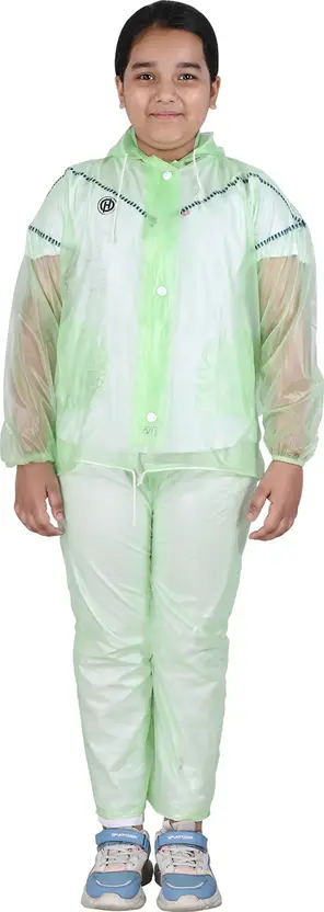 Hacer Solid Boys & Girls Raincoat