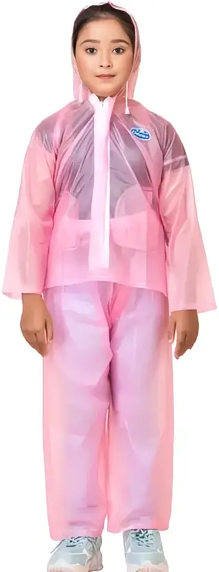 Solid Boys & Girls Raincoat