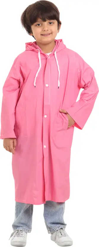 Solid Boys & Girls Raincoat