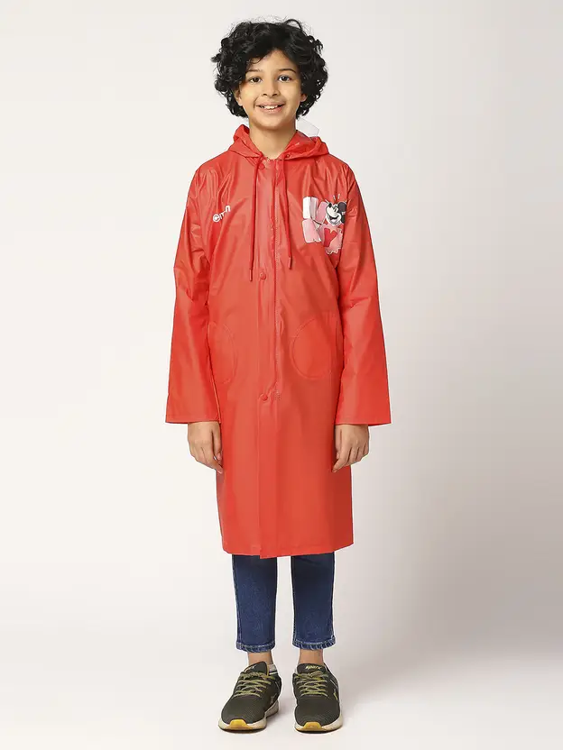 Solid Boys & Girls Raincoat