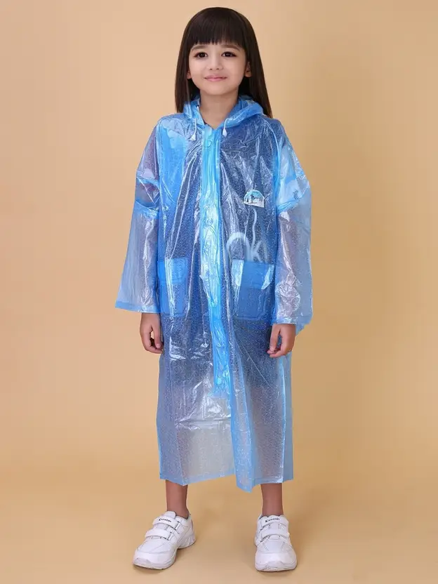 Mars Infiniti Self Design Girls Raincoat