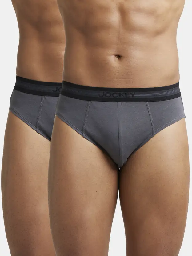 JOCKEY  Pack of 2 1010 Super Combed Cotton Solid Men Brief