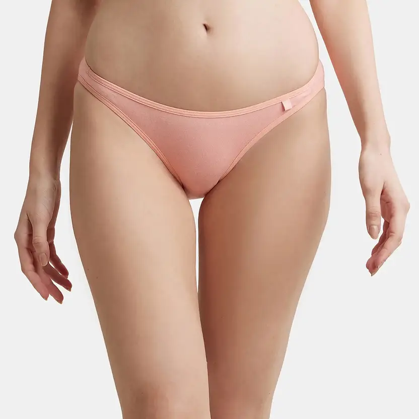 jockey SS02 Super Combed Cotton Ela           jockey stane Stretch Women Bikini Pink Panty