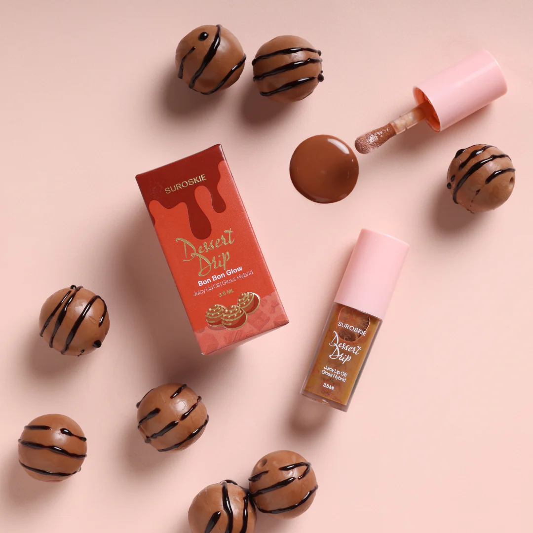 Suroskie Dessert Drip 2-in-1 Lip Oils & Gloss Hybrid
