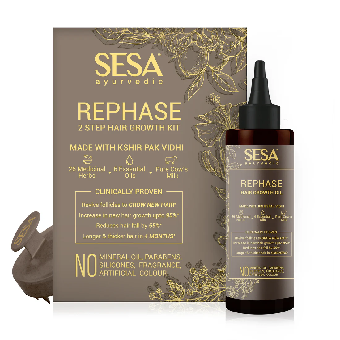 SESA Ayurvedic Rephase - 2 Step Hair Growth Kit