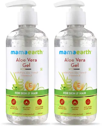 Mamaearth Aloe Vera Gel for Glowing Skin & Hair with Pure Vera & Vitamin E