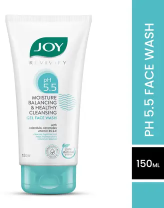 Joy pH 5.5 Gel With Ceramides For Winters | Moisture Balancing Cleanser Face Wash