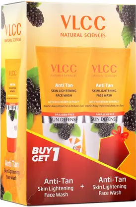 VLCC Anti Tan Skin Lightening - Buy One Get One Face Wash 