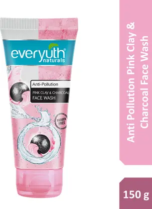 Everyuth Naturals Anti Pollution Pink Clay & Charcoal Face Wash