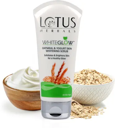 LOTUS White Glow Oatmeal & Yogurt Skin Whitening Scrub
