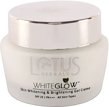 LOTUS HERBALS Sunscreen - SPF 25 PA+++ White Glow Skin Whitening & Brightening Gel Cream 
