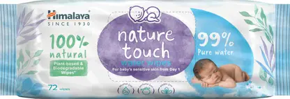 HIMALAYA Nature Touch Water Baby Wipes | 99% Pure Water | For Sensitive Skin 