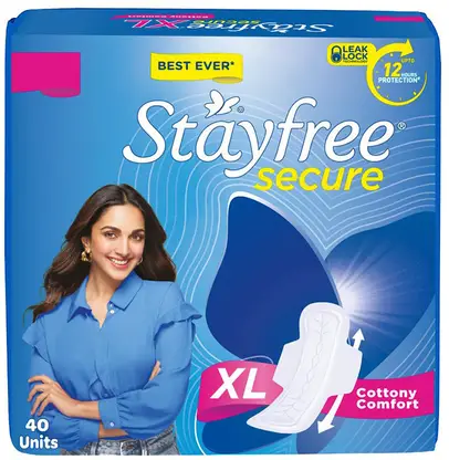 STAYFREE Secure XL Wings Sanitary Pad
