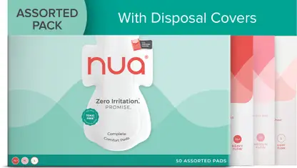 Nua Complete Comfort 12XL+, 20XL,18L With Disposal Covers| 4X Comfort Sanitary Pad 