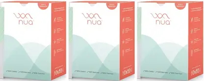Nua Ultra Thin Rash Free Sanitary Pads - 12 Large Sanitary Pads x Pack of 3 Sanitary Pad 