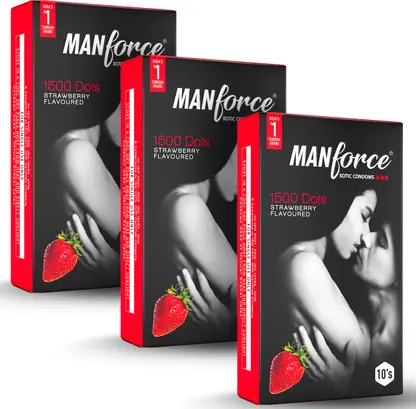 MANFORCE Strawberry Condom