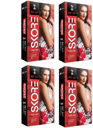 SKORE Not Out (Climax Delay With 1500+ Raised DOTS) Condoms