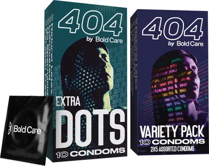 Bold Care 404 Extra Dots Condoms+Super Ultra Thin Variety Condoms Men Condom 