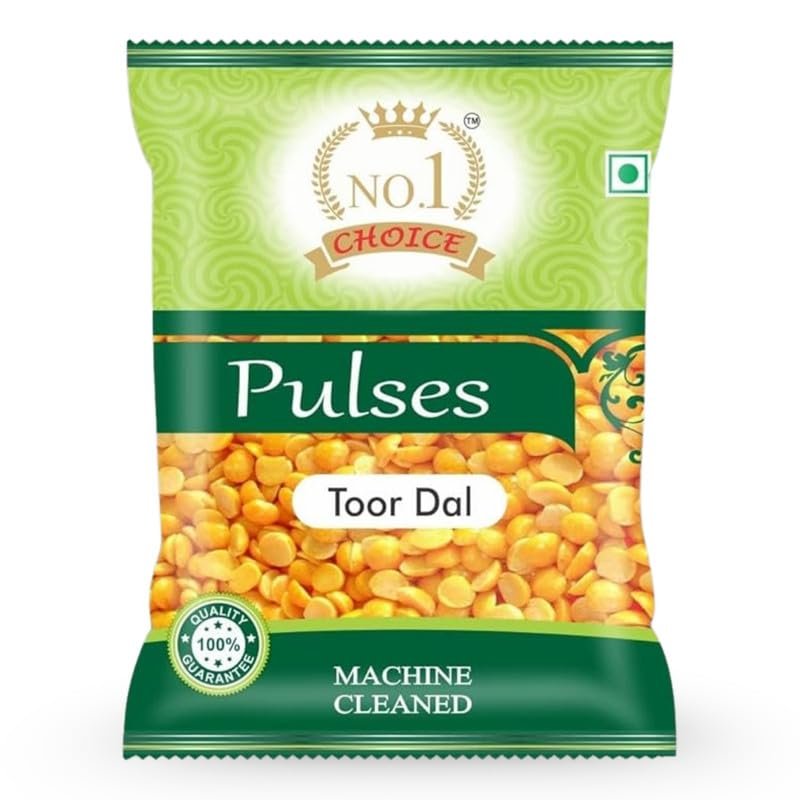 CHOICE Toor Dal Unpolished Premium Grade Yellow Lentils, Sortex Cleaned, Naturally Flavorful, Protein & Fiber Rich, Perfect for Khichdi, Dal Fry & Sambhar