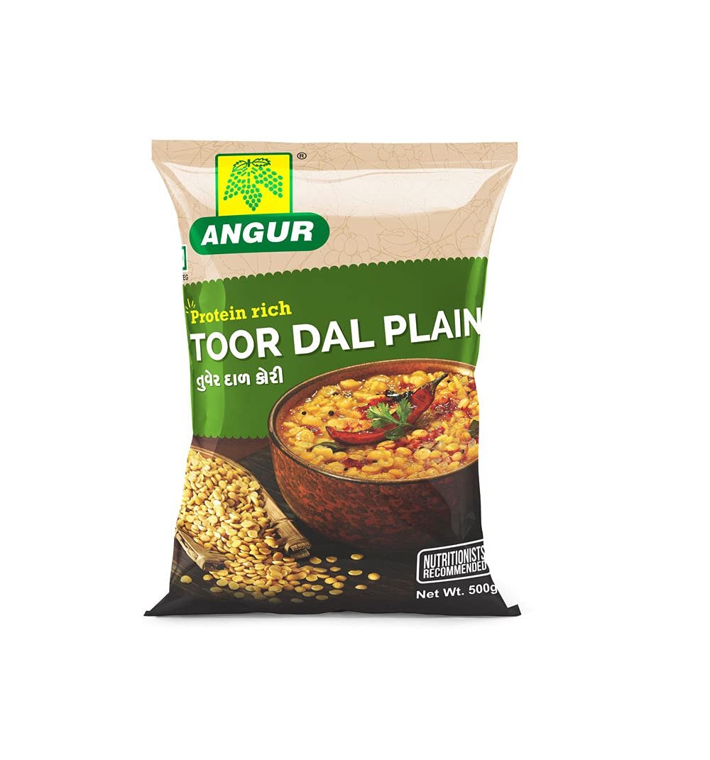 ANGUR Toor Dal Plain, 500 Gm