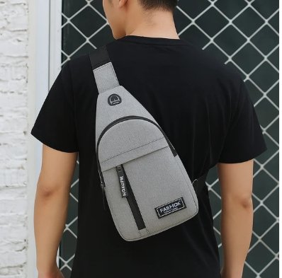 Slim Waterproof Crossbody Sling Bag for Men & Women | Stylish Chest Shoulder Daypack with Adjustable Strap | Travel, Office & Outdoor Use | Fits Mobile, Passport, 8-inch iPad | Lightweight Unisex Sling Backpack for Commuting & Biking